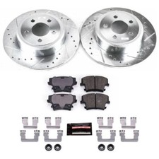 PowerStop K1719 Z23 Evolution Sport Rear Brake Kit – Drilled & Slotted Rotors