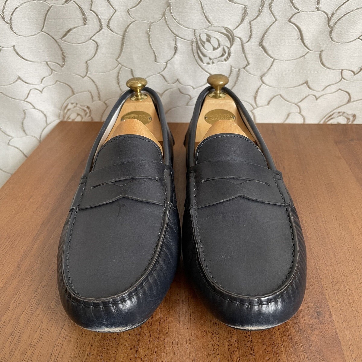 Santoni Black Suede Leather Moc Loafer Horsebit Driving Shoe 9 Santoni SANTONI Horse Bit Loafer Moccasin Black Leather 9 D  main image 3