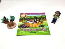 DeAgostini My Animal Farm no.46 Vineyards & Grape Picker Figure & Grapeviine