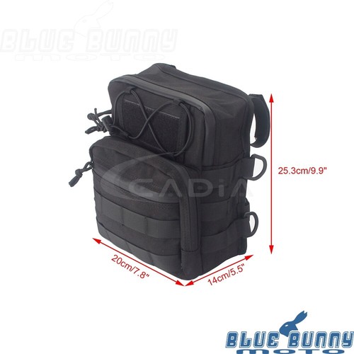 Nylon Saddlebags Saddle Bag w/ Handlebar Bag For Harley Dyna FXDL Softail FXST - Picture 3 of 9