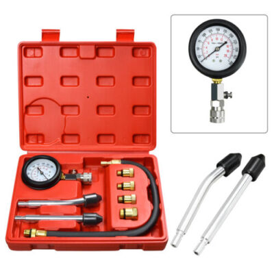 Kompressionstester-Satz 0-300 PSI Für Benzinmotoren - Mit 4 Adaptern