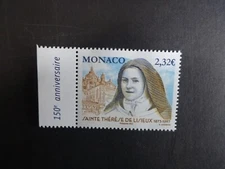 MONACO 2023 150th Anniv Birth of St. Therese of Lisieux Mint Stamp