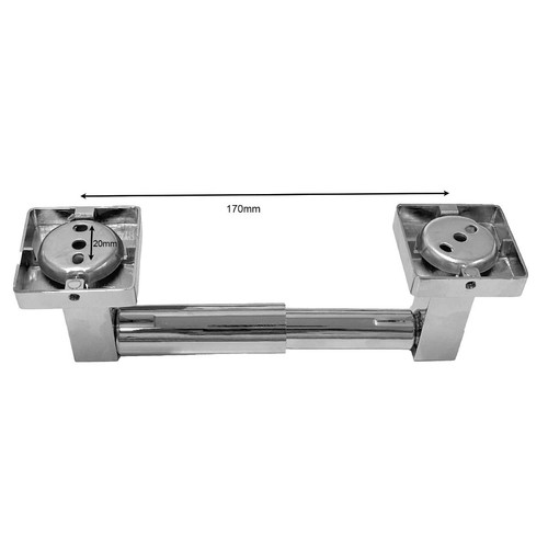 Ozwashroom Single Toilet Roll Holder, Bright Chrome - Picture 8 of 8