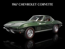 1967 Chevrolet Corvette in Green NEW METAL SIGN: 12x16" Free Shipping