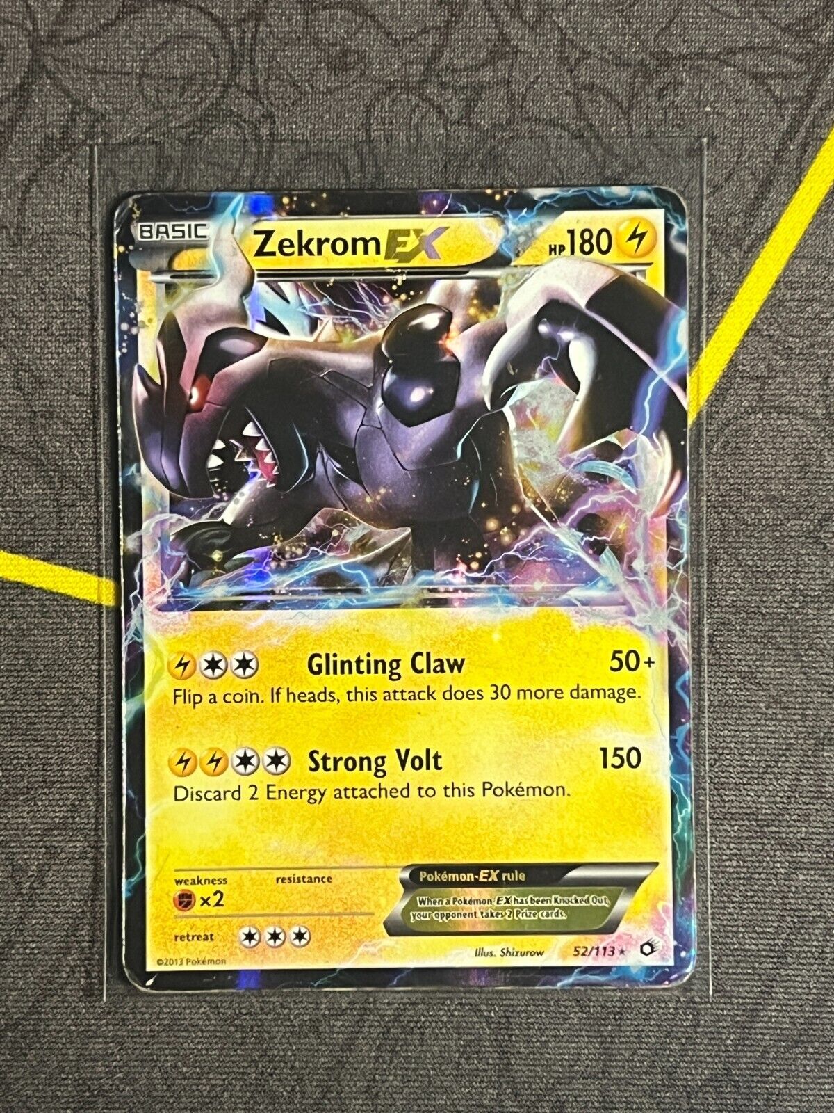 Zekrom EX ULTRA RARE 52/113 BW Legendary Treasures Pokemon card TCG NM HOLO  2013