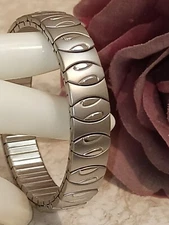 Greek Evil Eye Bracelet Bangle Modern Protection Jewelry SILVER TARNISHFREE HMDE