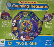 The Learning Journey Explore  Learn Counting Treasures Two In One Giant Puzzle