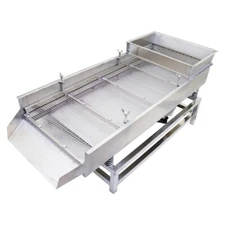 9mm Electric Linear Vibrating Screen Stainless Steel Shaker Square Hole Sieve
