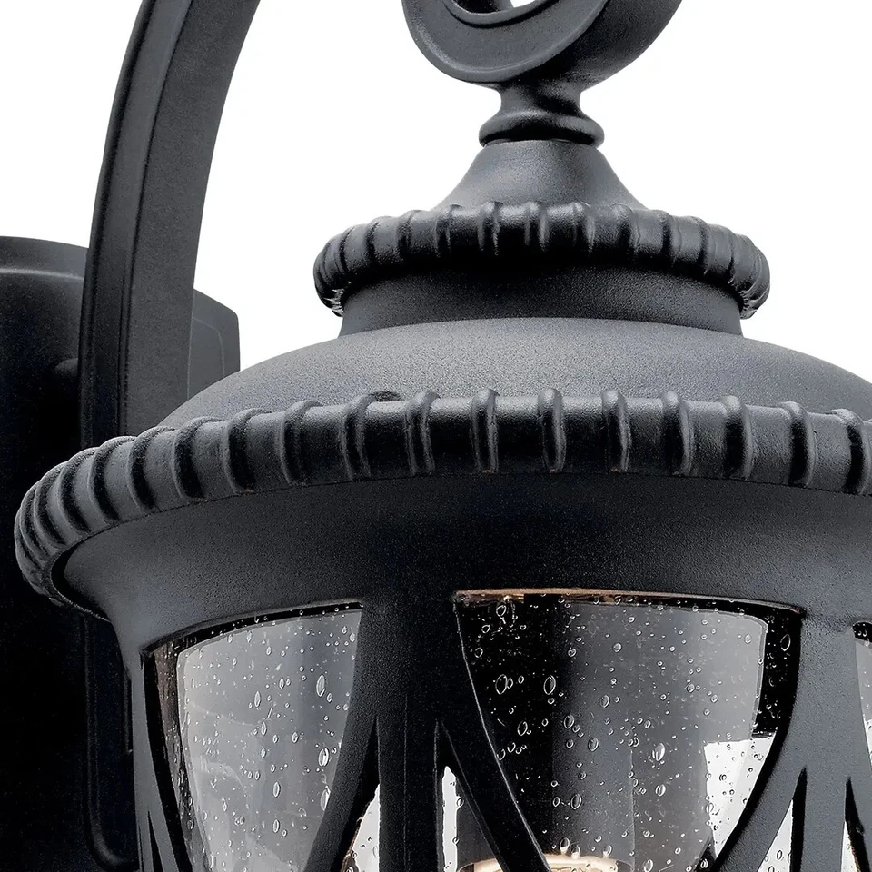 Kichler 49848BKT - Lámpara de pared exterior Admirals Cove 1 luz - negra texturizada Foto 4 de 4