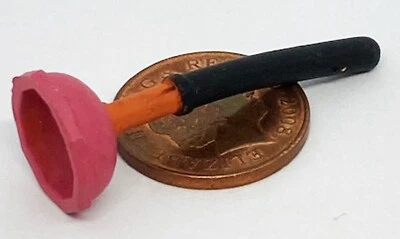 Dolls House Bad Plunger Nicht Funktionierend Gummizubehör 1:12 Maßstab tumdee - Bild 1 von 4