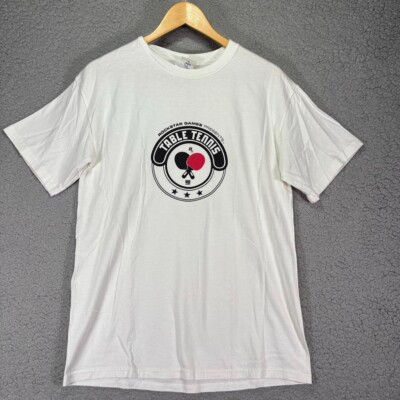 Vintage Rockstar Games Table Tennis swag pax White Promo shirt Size Medium