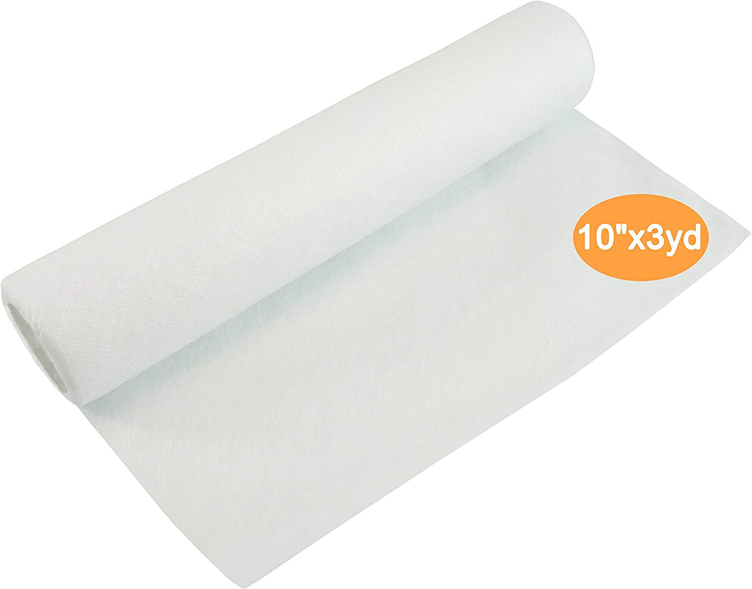 Wash Away Embroidery Stabilizer 10"x3yd - Water Soluble, Light Weight, Versatile