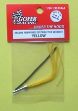 Gofer Racing 16003 1/24-1/25 Yellow Prewired Distributor Aluminum Plug & Boot
