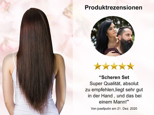 Friseur-Haarscheren Set 3-Teilig 6 + 7 Zoll ICE-Effilierschere Modellierschere - Bild 3 von 6