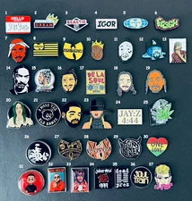 Hip Hop Rap Enamel Pins Music Pop Band Brooch Lapel Badge DIY Accessories