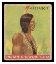 1933-40 Goudey R73 Indian Gum #32 Massasoit IND1-03