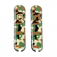 New Victorinox 58mm  TIMBER CAMO HANDLES    2 Piece KIT for CLASSIC-RAMBLER