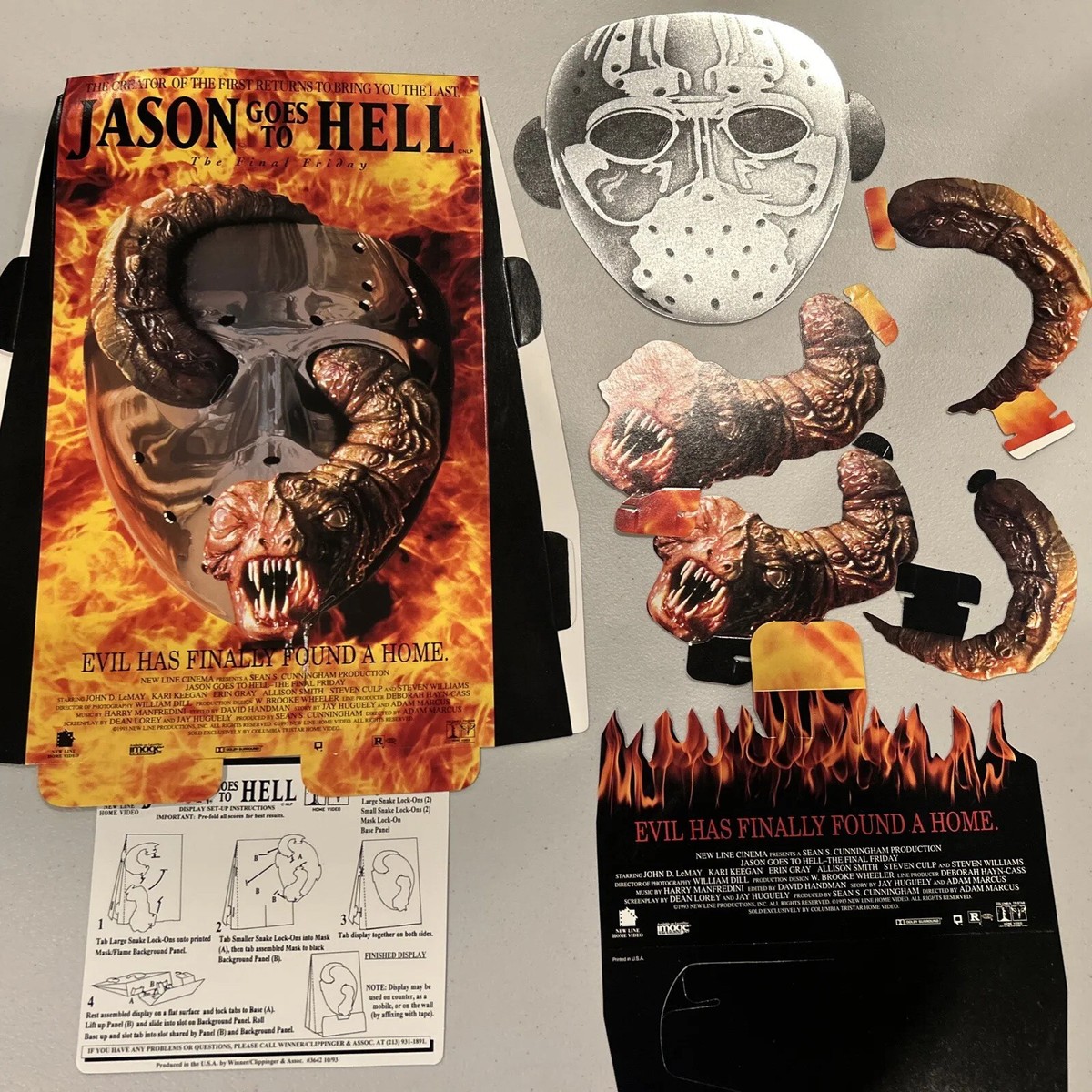 Jason Goes To Hell Counter Top Video Store Promo Display Never