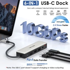 WAVLINK USB-C Hub, 5-in-1 Adapter with 4K HDMI, 85W Power Delivery & 10Gbps Port