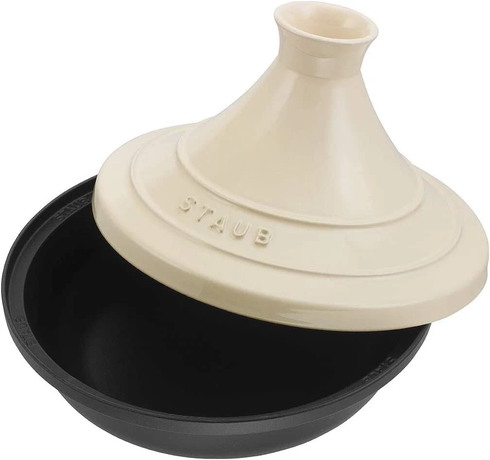 Staub Tagine Pot With Cast Iron Base and Ceramic Dome - Thumbnail 5