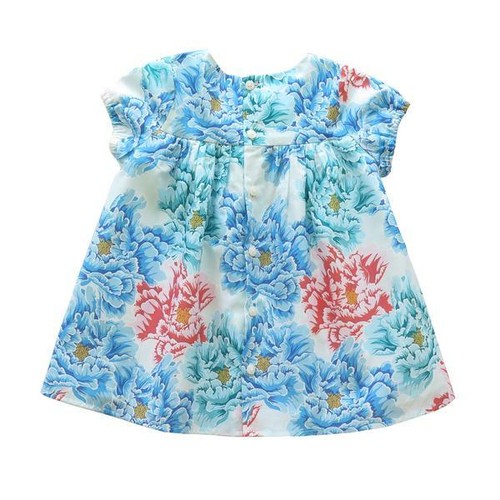 Phoenix and the Fox Charlotte Girls Dress - Peonies - Picture 2 of 3