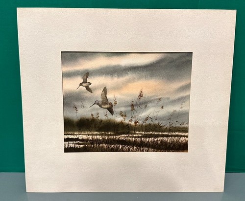 David Hagerbaumer (1921-2014) Original Watercolor Painting "Evening March" - Picture 5 of 12