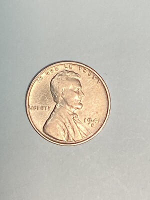 1941-S Lincoln Wheat Cent Circulated Very Fine Coin Rim Error ''L'' (Liberty)
