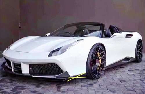 Real Carbon Fiber Front Bumper Lip Cover Diffuser Lip Kit For Ferrari 488 1pcs - Picture 8 of 13