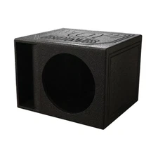 QPOWER QBOMB SINGLE HOLE 12″ 12 INCH HORN-PORTED EMPTY SUB WOOFER ENCLOSURE BOX