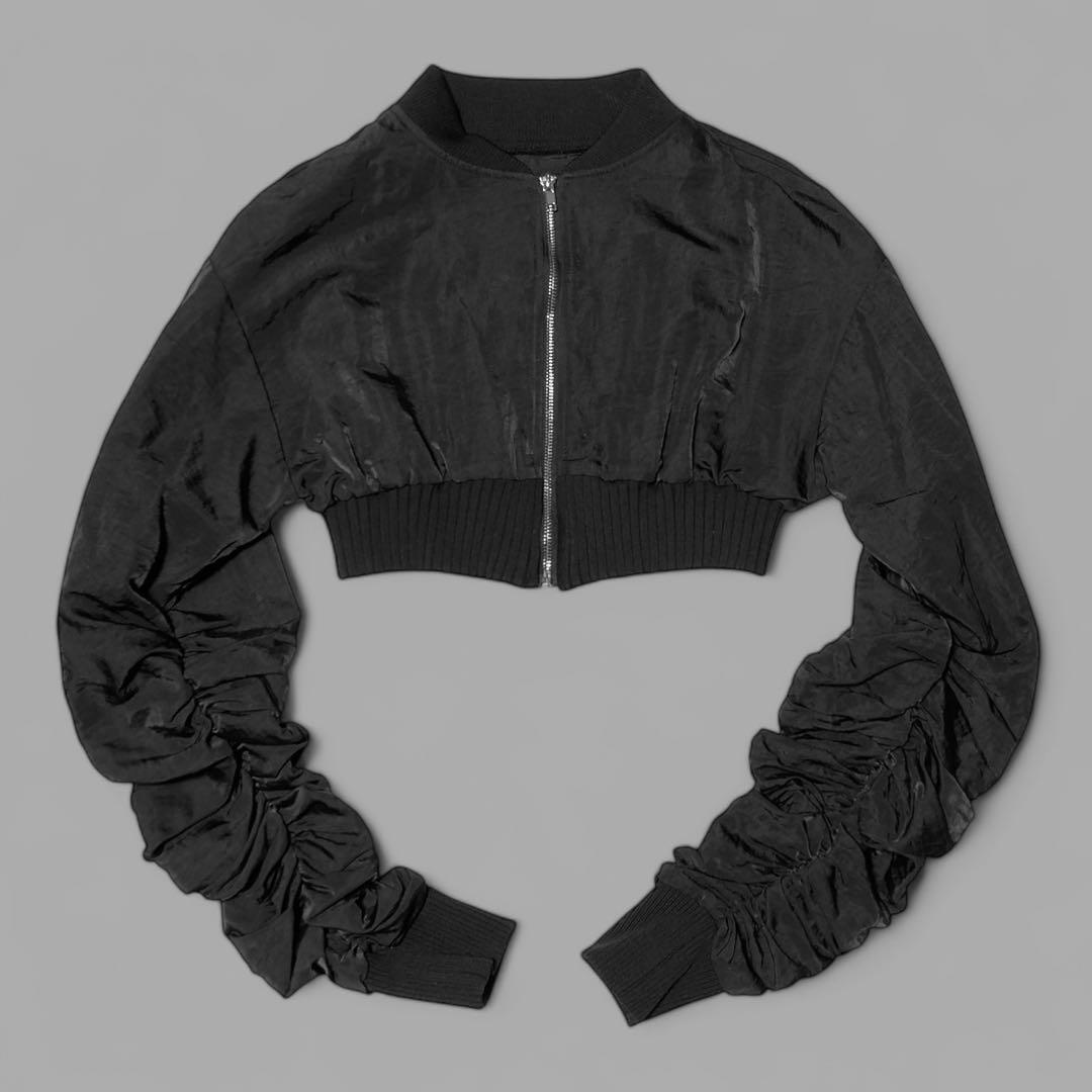 Melt The Lady Two Short Blouson Black Outerwear size L-XL-/Japan  