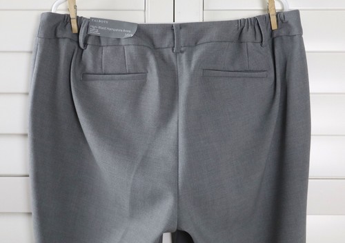 TALBOTS NWT $119 Gray High Waist Hampshire Ankle Dress Pants Size 16W Petite - Picture 5 of 5