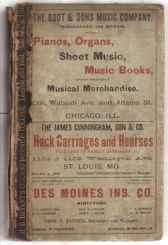 Iowa State Gazetteer and Business Directory 1884-5 Loaded with Antique Ads RARE - 第 1/3 張圖片