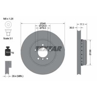 Textar 2X Bremsscheibe Vorne Ø348 Mm InnenbelüFtet FüR BMW 5Er Touring E61 525D