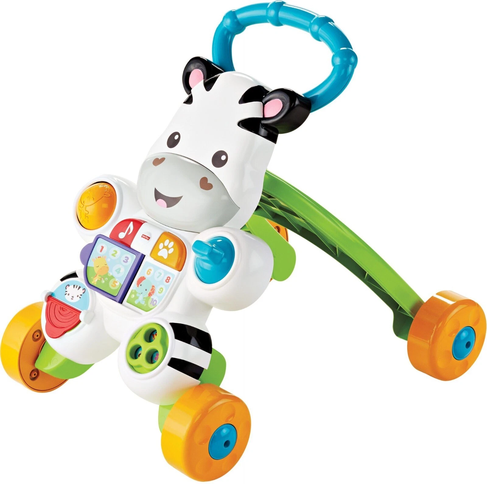 Fisher-Price Baby to Toddler Learning Toy, Learn with Me Zebra Walker