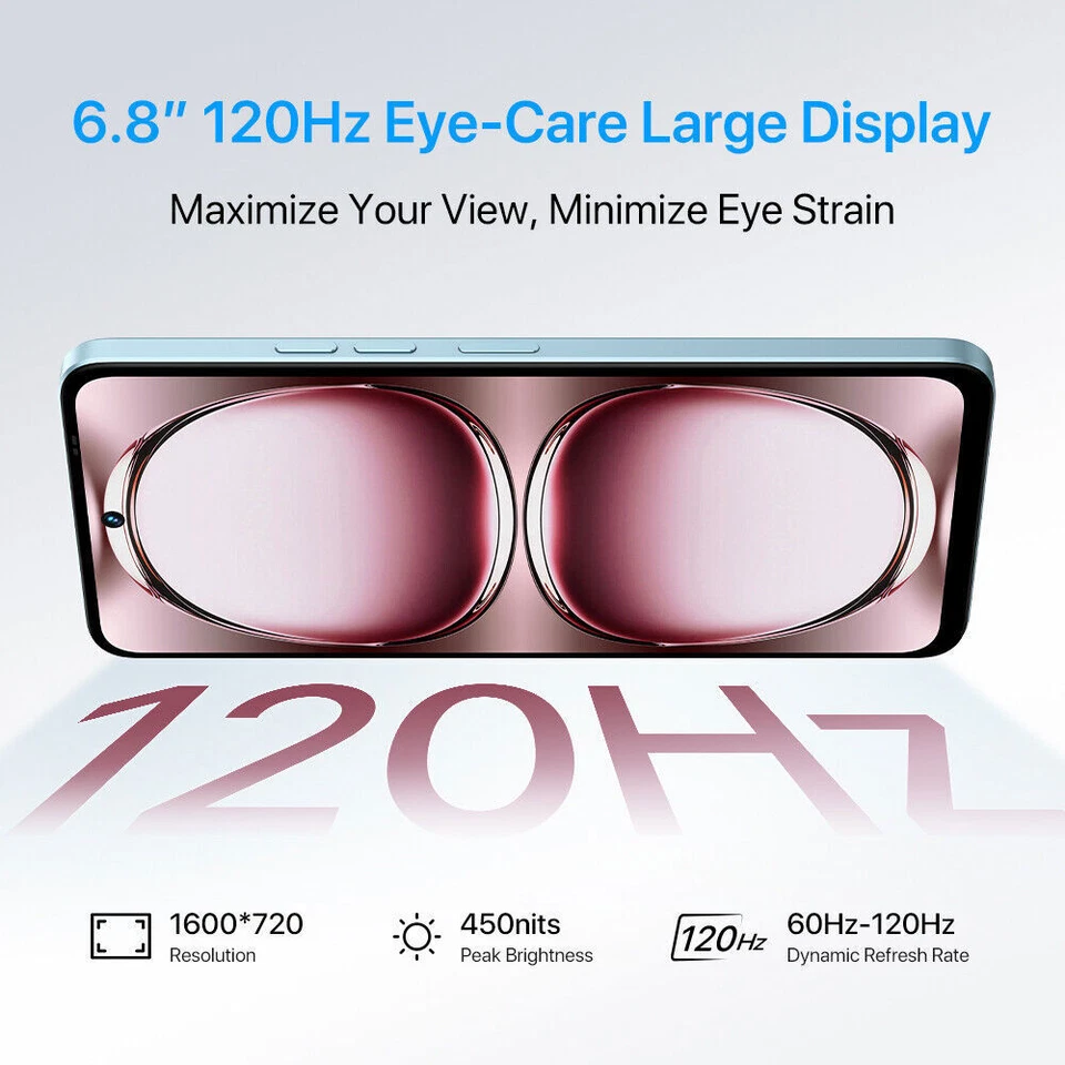 UMIDIGI Note 100 5G 6.8'' 128GB 256GB Dual SIM Android 14 Unlocked Smartphone - Image 4 of 4