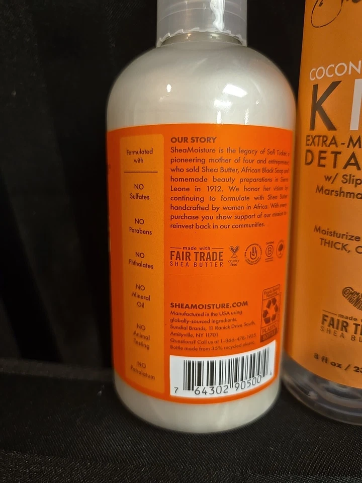 Lote mixto de 3 piezas de champú y acondicionador desenredante de humedad de karité para niños de 8 oz cada uno Foto 4 de 4