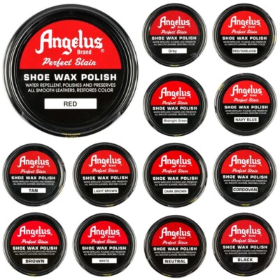 56AS Angelus Shoe Wax Leather Polish Oz