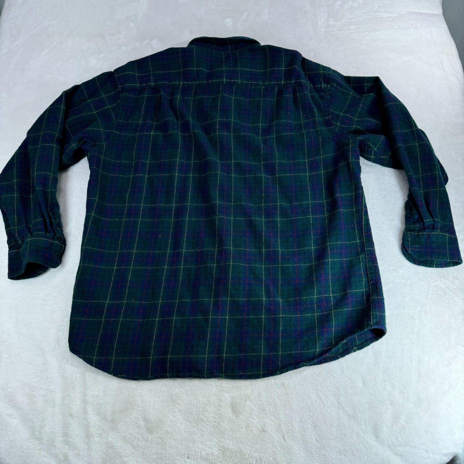 Pendleton Green Plaid Wool Button Down Shirt Men … - image 2