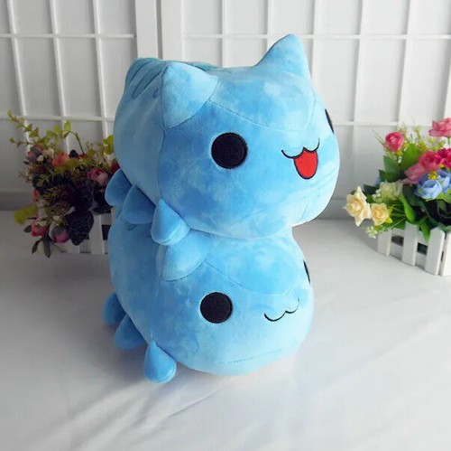 Peluche pupazzo cartone animato Bugcat Capoo cosplay gatto blu peluche cuscino regalo 15/30 cm - Foto 2 di 9