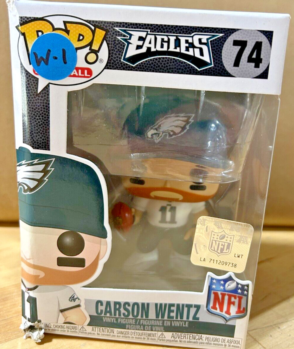 Funko Pop! Quarterback Of The Philadelphia Eagles Carson Wentz *Dmgd Pkg