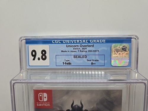 Unicorn Overlord Nintendo Switch Sealed New 1st Print CGC 9.8 A++ Graded - Picture 3 of 7