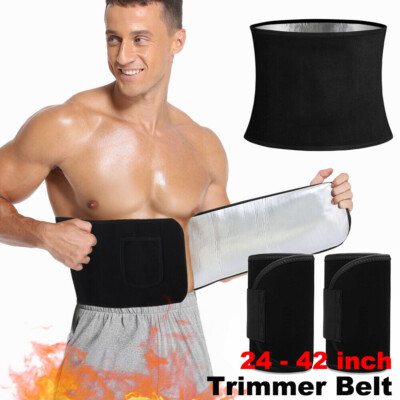 Waist Trimmer Exercise Wrap Belt Slim Burn Fat Sweat Weight Loss Body Shaper USA