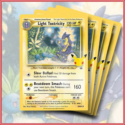 toxicity pokemon card Pokémon TCG Light Toxtricity SWSH137 Sword & Shield Promo Set of 4 Encased in a durable acrylic holder to highlight the vibrant artwork of this fan Toxicity Pokémon card HP 140