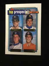 1992 Topps Gold Baseball  # 58 Prospects Brad Ausmus Campanis Nilsson Robbins RC
