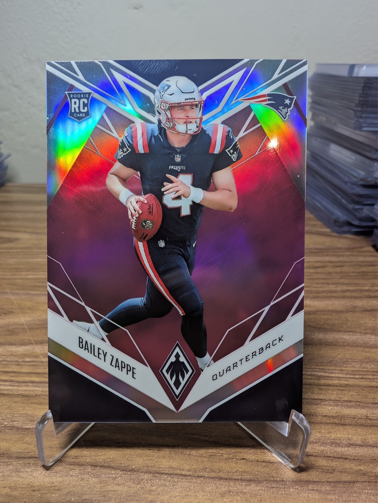 2022 Panini Phoenix - Rookies Bailey Zappe #129 Pink /199 (RC) Patriots