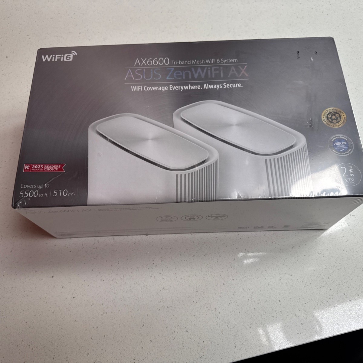 ASUS ZenWiFi XT8 AX6600 WiFi 6 Tri-Band Gigabit Wireless Router