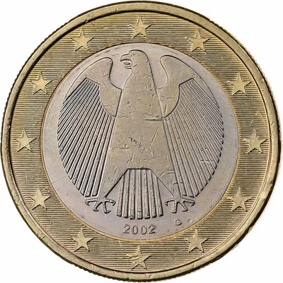Allemagne, 1 Euro, 2002, Karlsruhe, Bimétallique, SUP+ - Photo 1/2