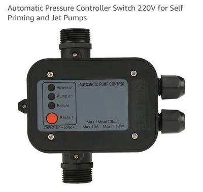 #ad Smart Pressure Switch for Well Pump Automatic Water Pumps Switch Dry runnin... $28.00