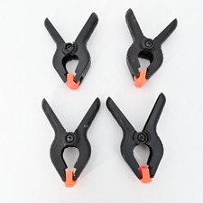 Photo Studio Backdrop Spring Clamps 4-Pack 4.5in Heavy Duty NonSlip Muslin Clips