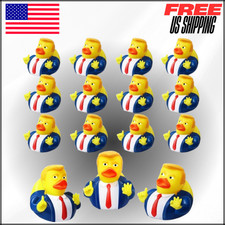 President Rubber Ducks, Funny Duckies, Memorial  Patriotic Theme Baby Bath 24Pc